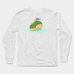 Rainy Day Frog Long Sleeve T-Shirt